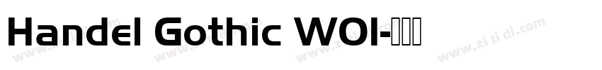 Handel Gothic W01字体转换